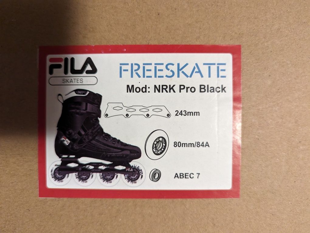 Роликові ковзани чоловічі FILA NRK Pro black EU 44