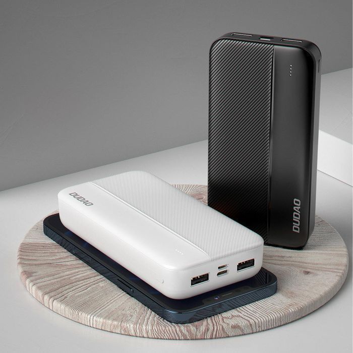 Dudao Powerbank 20000Mah 2Xusb-A 10W Biały (K4S+)