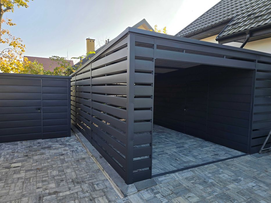 Garaż blaszany Garaże Blaszki 3x5 6x5 6x6 7x5 8x6 9x6 12x6 4x6 PROFIL