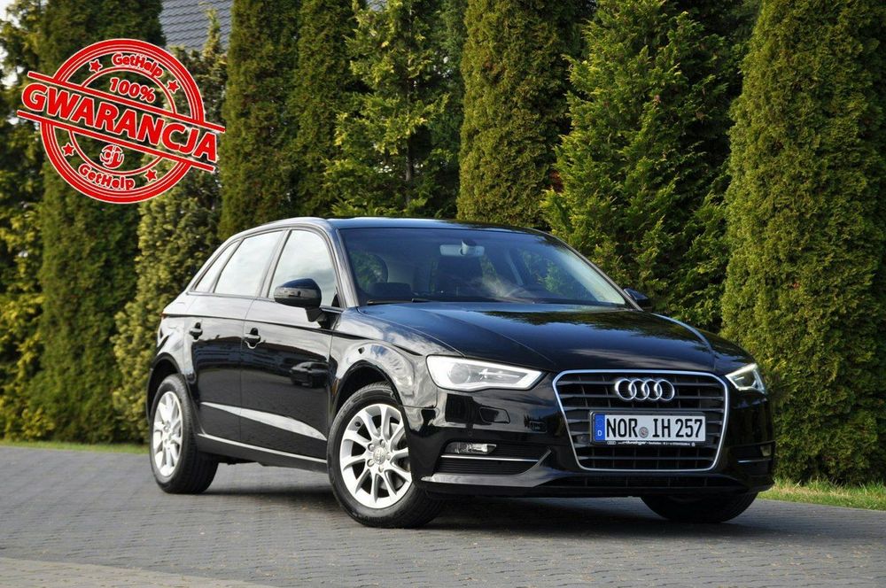 Audi A3 Sportback 1.6TDI(110KM)*Navi MMI*Bi-Xenon*Led*Klimatronik*Welur*Chrom*Alu16"ASO
