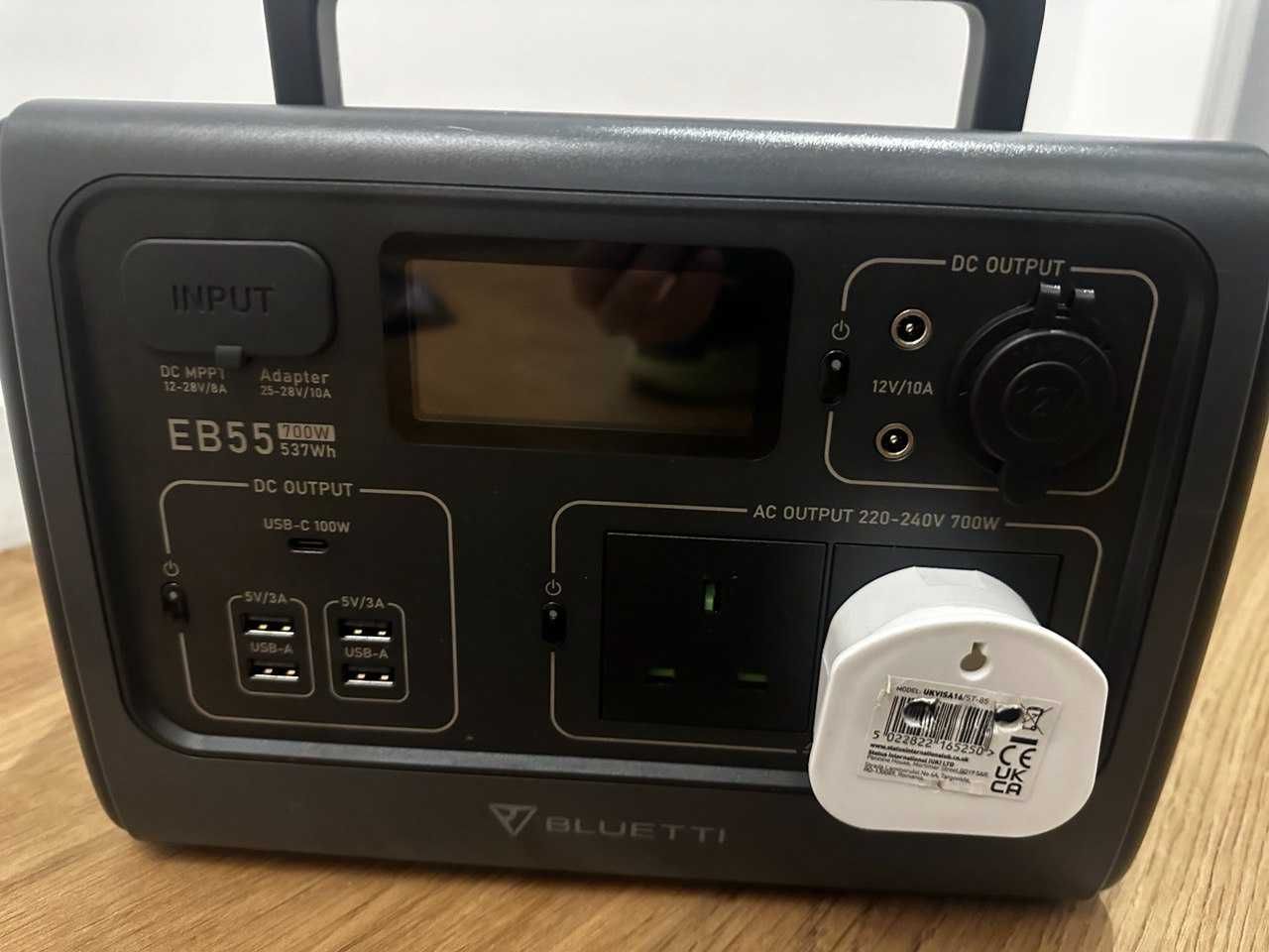 Портативна зарядна станція BLUETTI EB55 700W ємність 537Вт/год