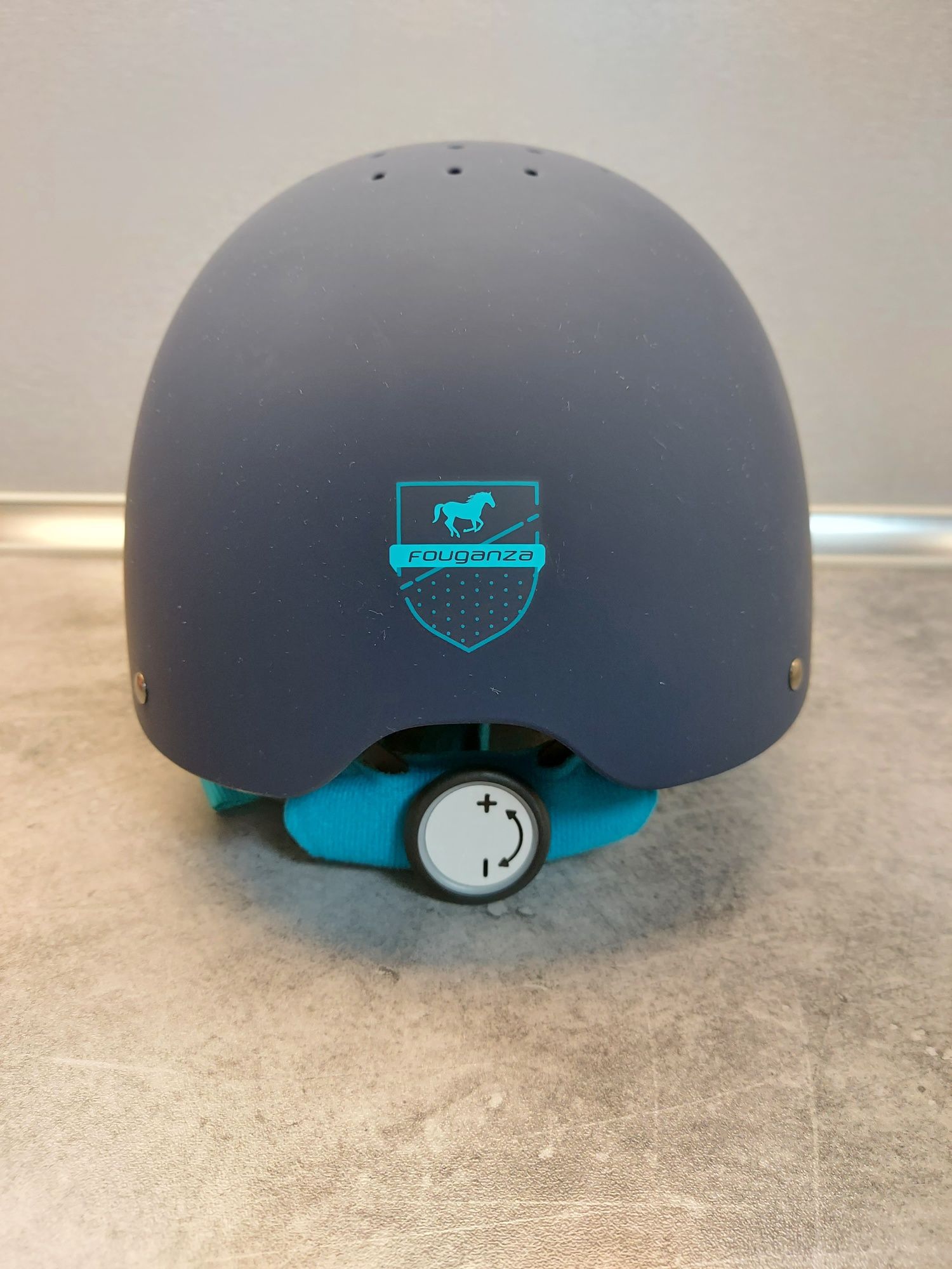 Kask jeździecki Fouganza roz.S (52-55) , FH 120 Blue , toczek