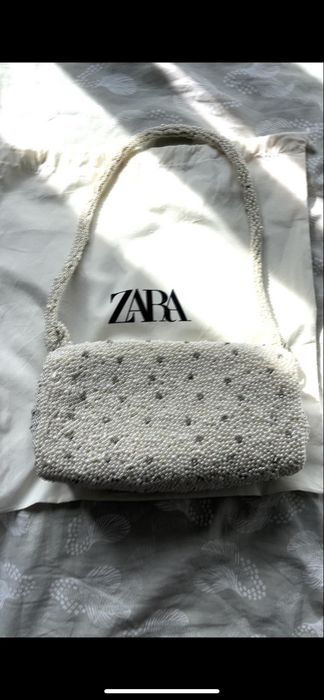 Torebka ZARA perłowa