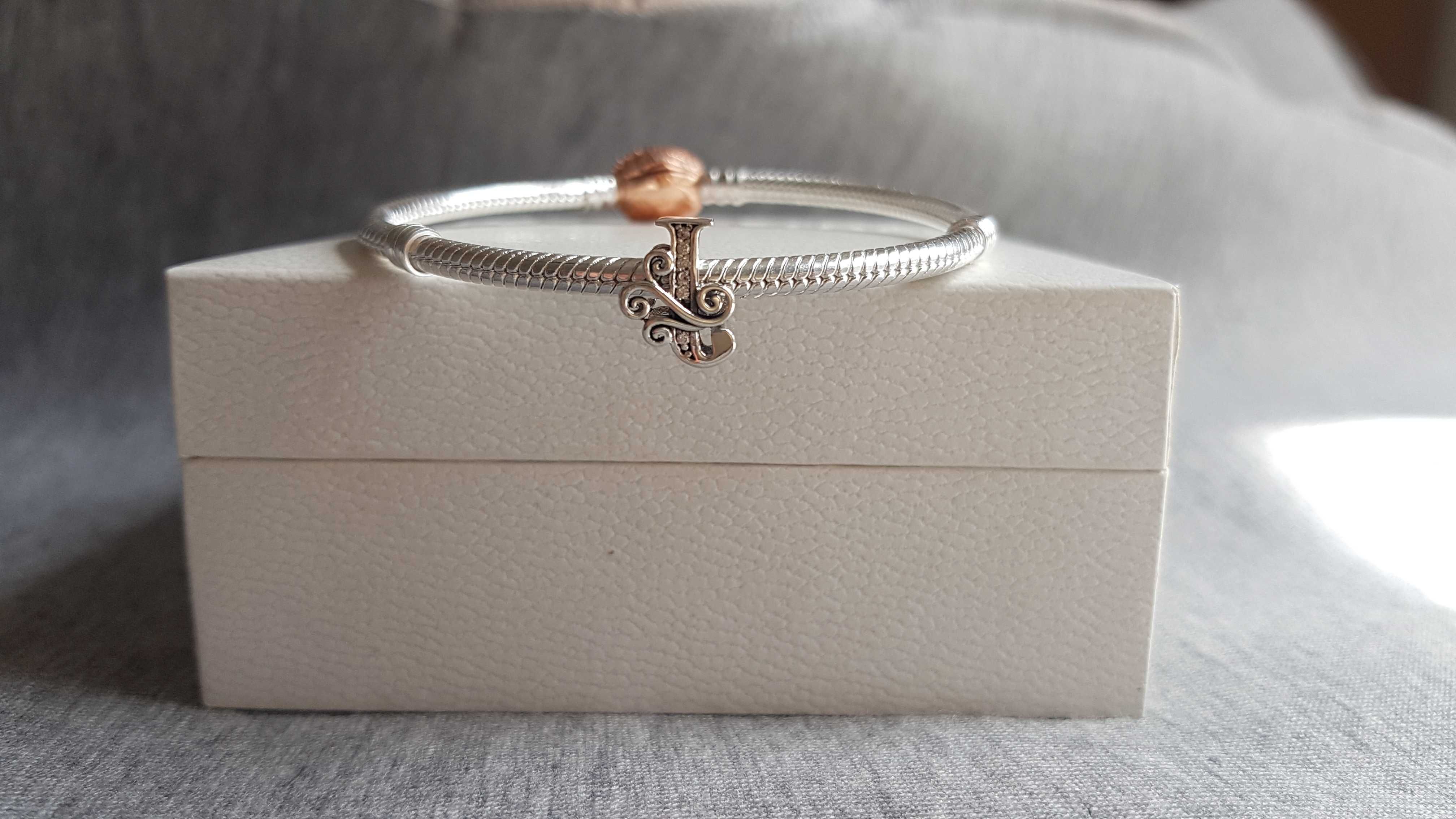 Charms Do Pandora Koralik ROŻNE WZORY Literki H/ I/ N/ O/ P/ S/ Z 925