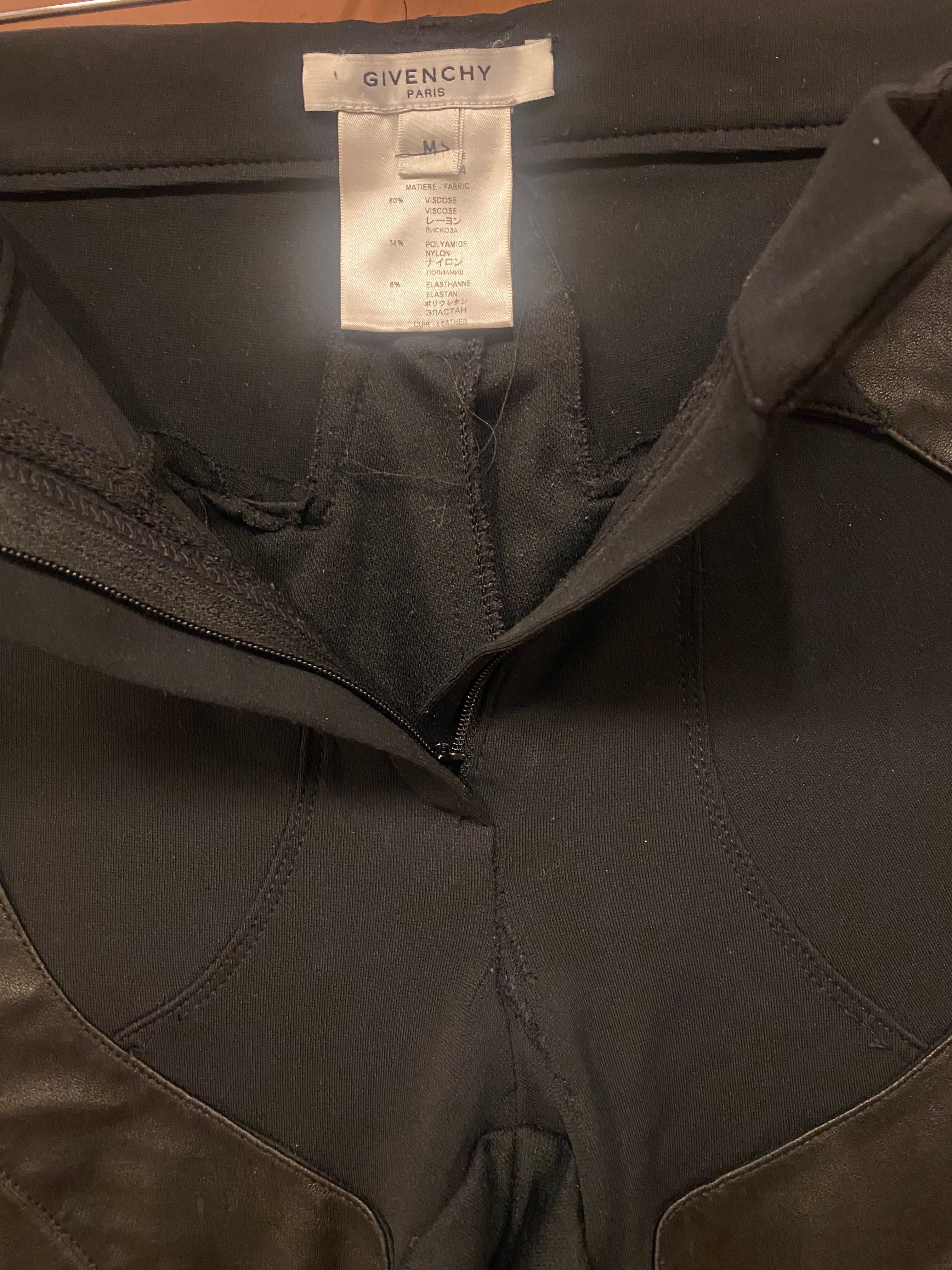 Spodnie skórzane legginsy Givenchy