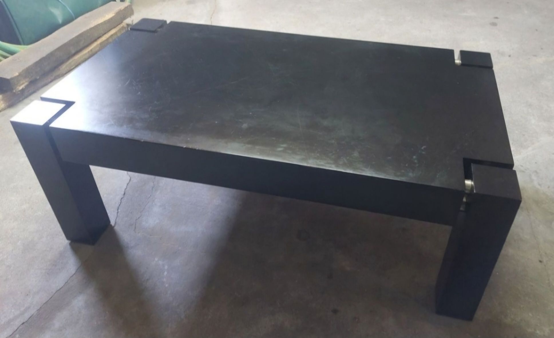 MESA de centro em madeira preta