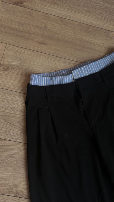 Чорні брюки палаццо Bershka