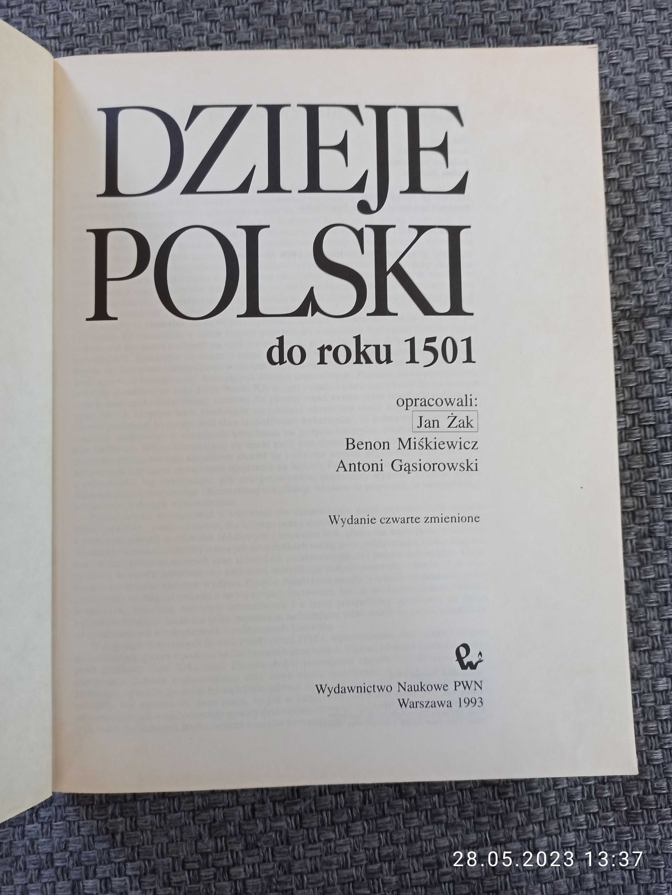 Dzieje Polski seria trzech książek historycznych