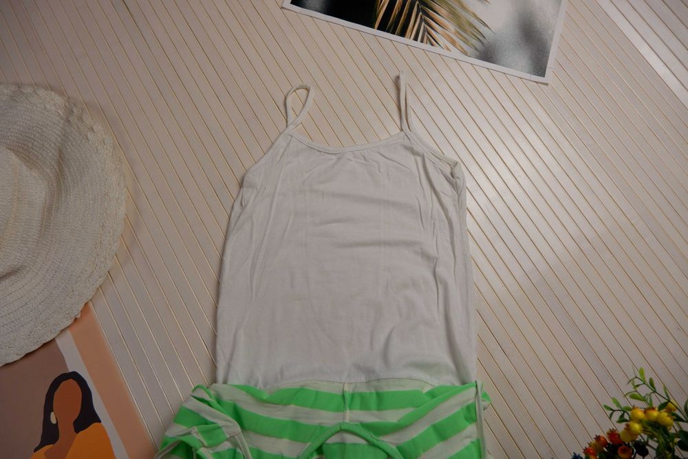 Футболка майка Италия яркая с полоску необычная хлопковая S M