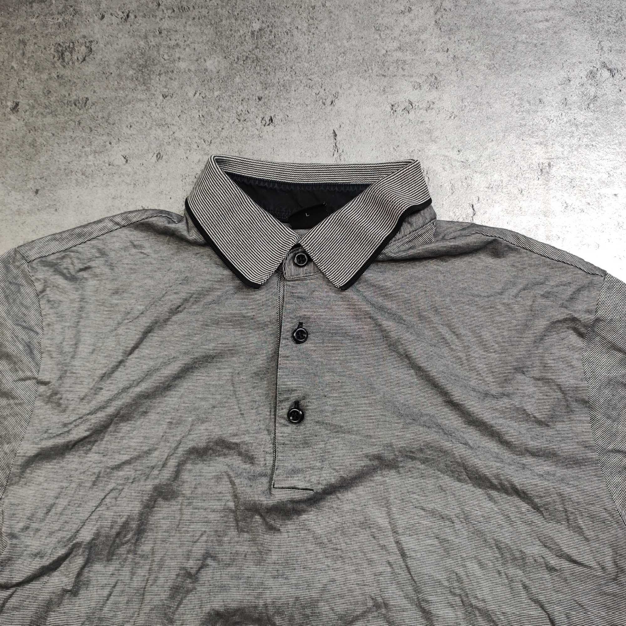 MĘSKA elegancka Koszulka Polo PREMIUM Hugo Boss Logo Drobne Paski