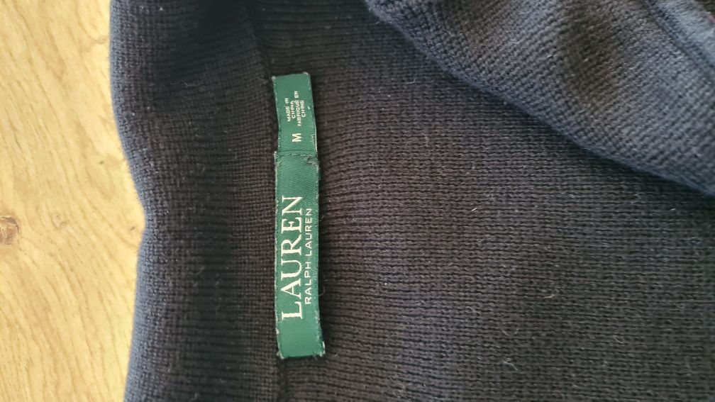 Kardigan Marynarka Ralph Lauren. Czarny zapinany na guziki. Rozmiar M