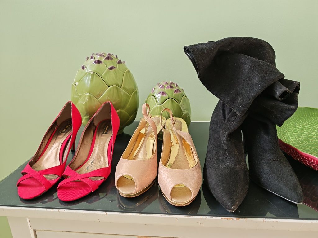 Lote 3 sapatos lindos 39/40