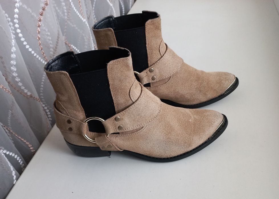 Казаки River Island,замша