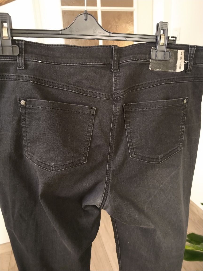 Gerry Weber czarne spodnie rurki 46 48 XL XXL