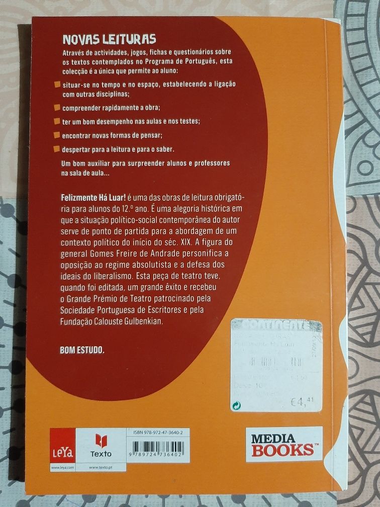 Livro "Feliz há luar-O texto em análise"