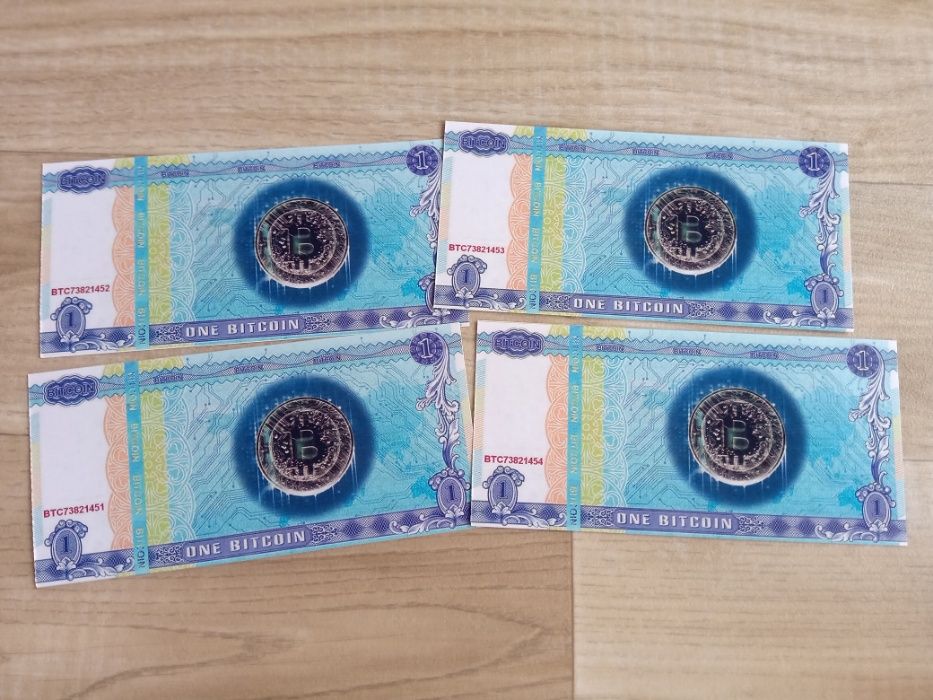 Bitcoin - banknot kolekcjonerski. Piękny gadżet.