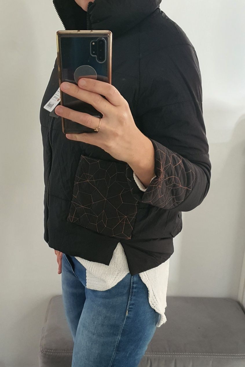 Kurtka nowa Desigual czarna rozmiar s 36 oryginalna czarna oversize
