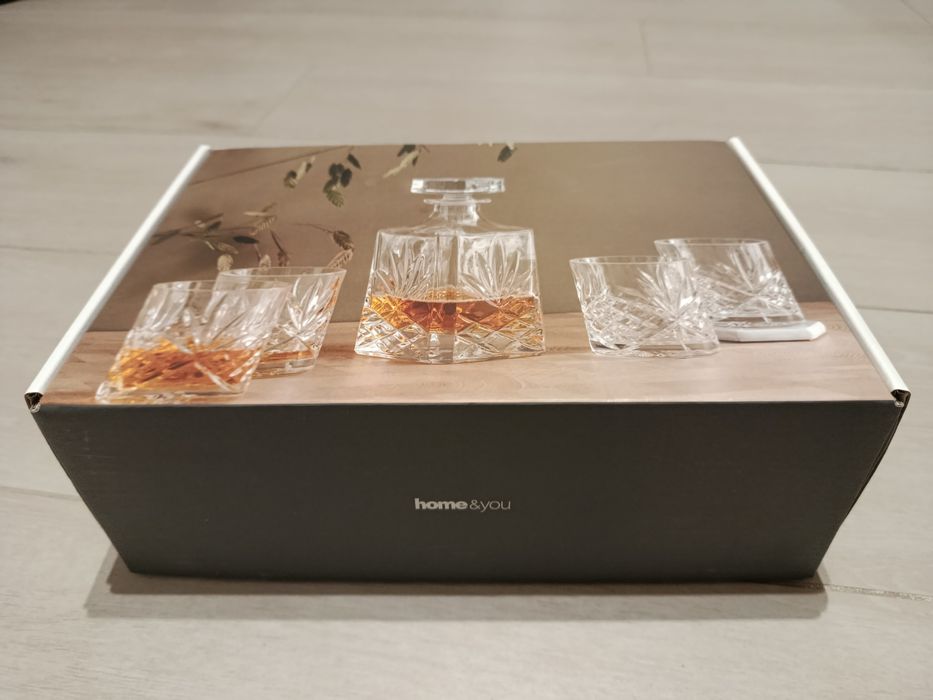 Zestaw do whisky home&you karafka i cztery szklanki