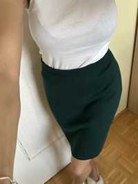 Zielona spodniczka sweterkowa L
