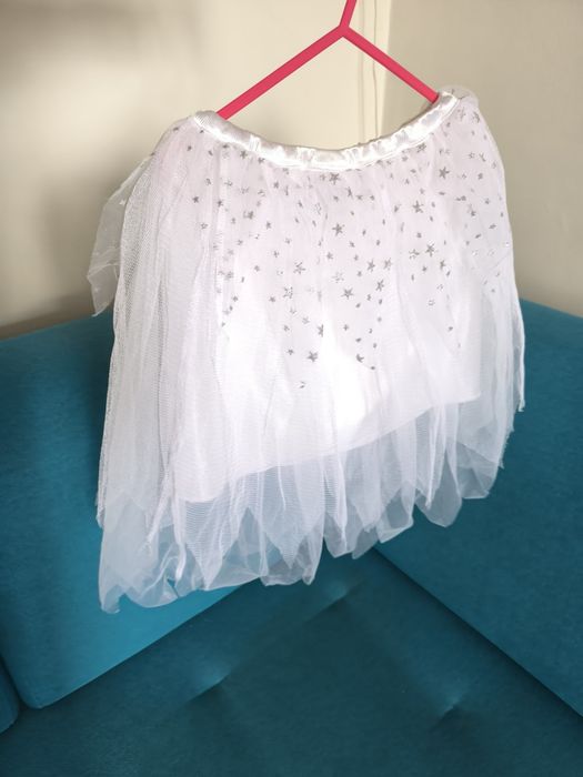 Ladybird spódniczka tiulowa przebranie śnieżynka r.4-7 lat