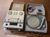 Gira discos vintage + Gravador de bobines de som