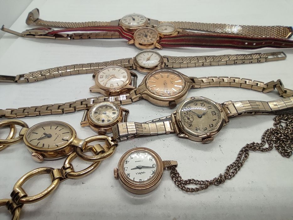 Zegarek Zaria/Czajka/Slawa złocone 10sz