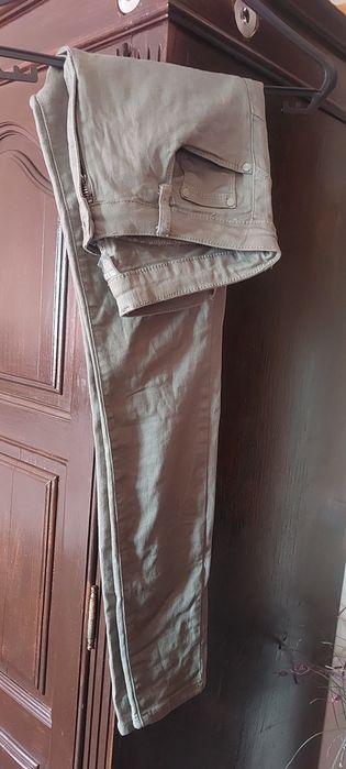 Calças de ganga verde claro L