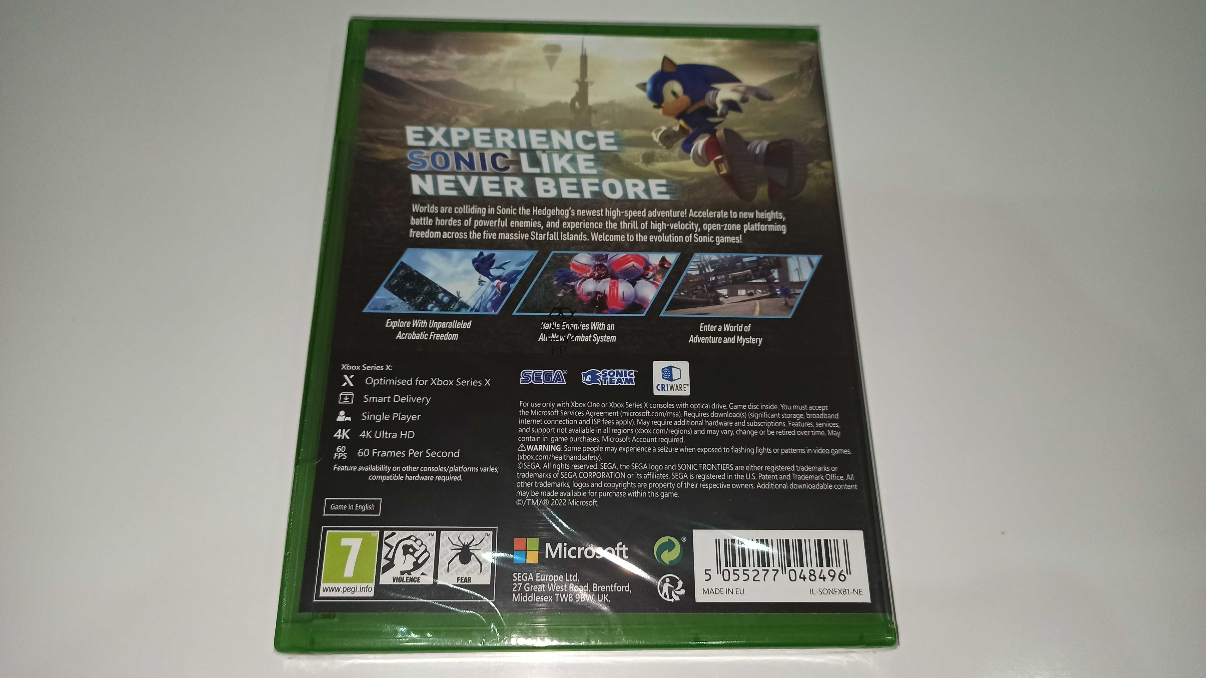 xbox one SONIC FRONTIERS PL po polsku platformówka, Nowa! płyta