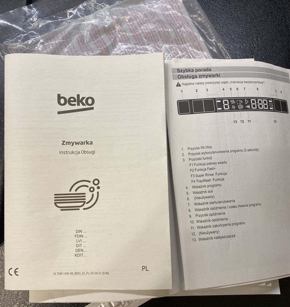 Sprzedam zmywarkę Beko