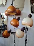 Lampa podłogowa ,dwupunktowa,Space Age ,Szarvasi, Węgry,lata 70 Mid-c