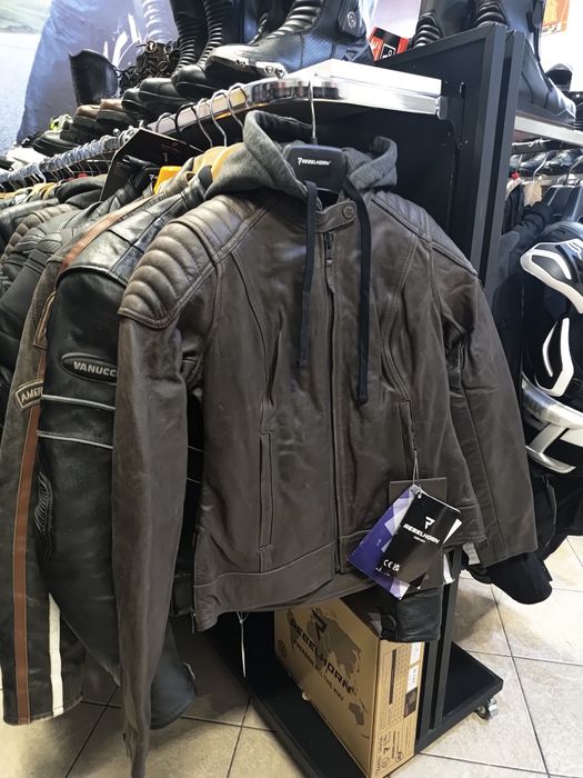 Skórzana kurtka motocyklowa Rebelhorn Impala brown vintage brown roz S