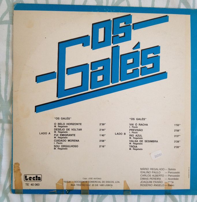 Disco Vinil "Os Galés"