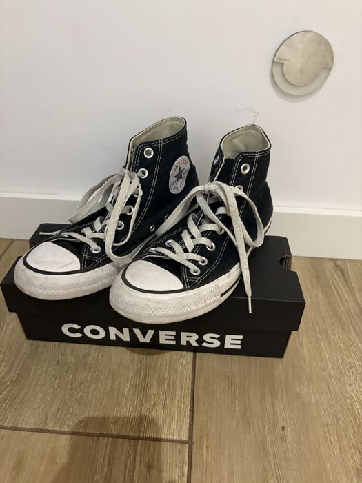 Trampki converse rozmiar 38 wysokie czarno-białe orginalne