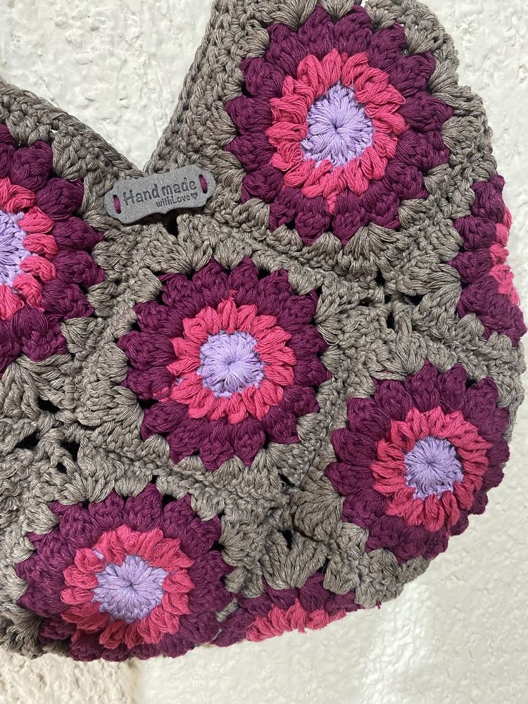 Bolsa em crochet