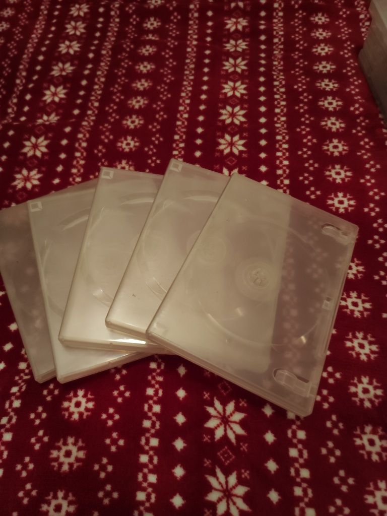 Caixas Armazenamento DVD Transparentes