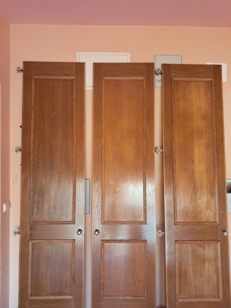 Oportunidade! Portas de roupeiro de madeira maciça  20€ cada.