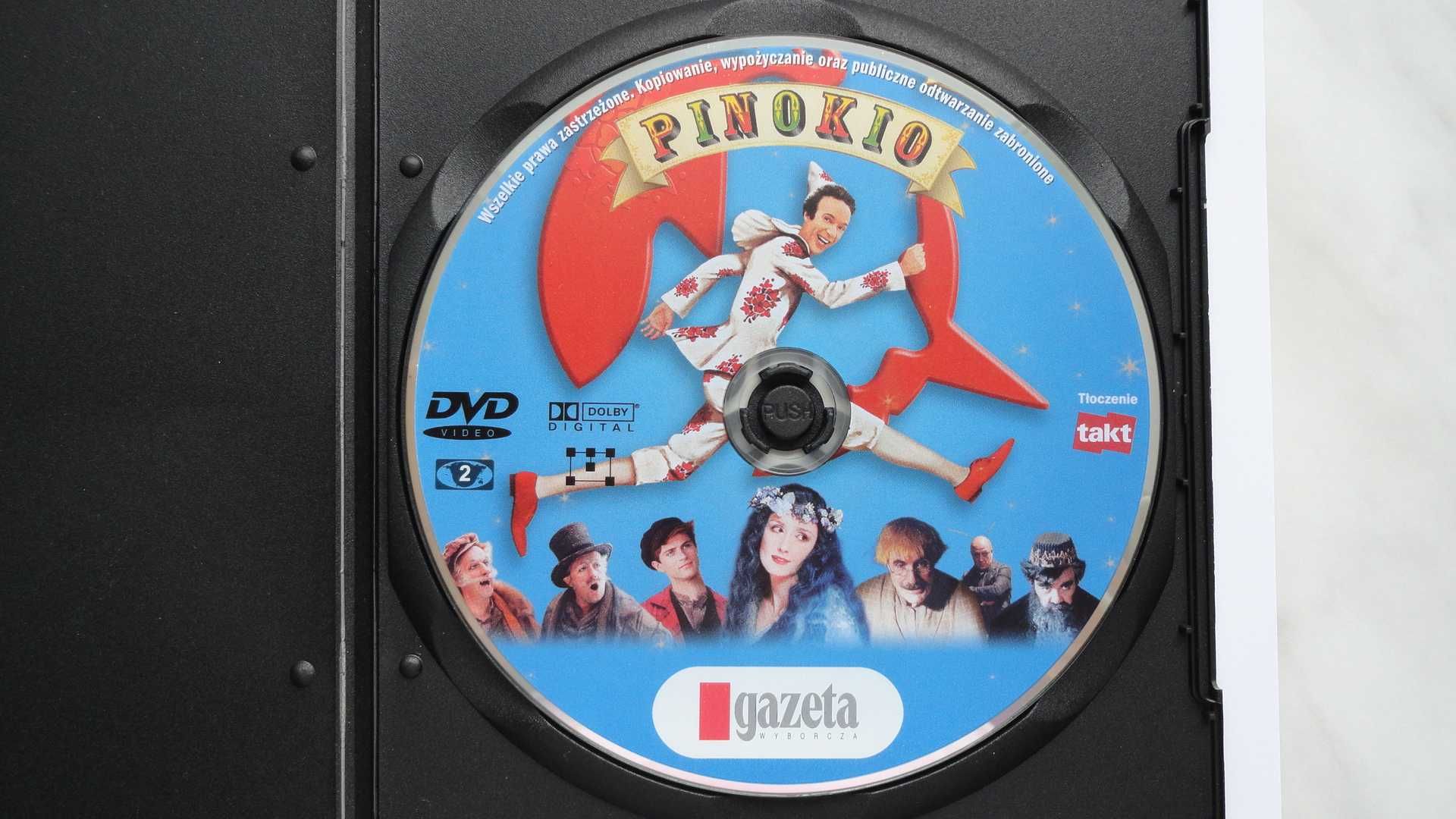 Film "Pinokio"płyta DVD Roberto Benigni, Nicoletta Braschi-st. idealny