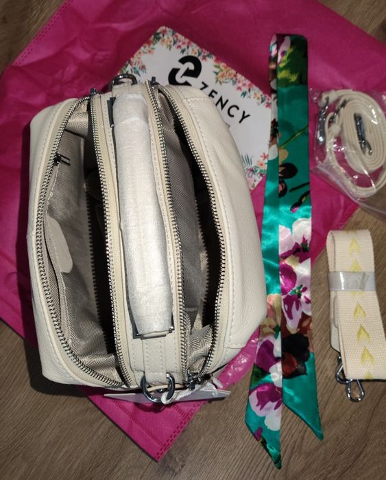 Жіноча кросбоді-сумка Zency женская сумка натуральная кожа р.23*16*12