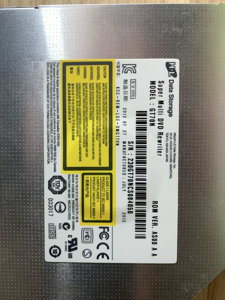 Дисковод Asus N53D (LG HL Data Storage Super Multi DVD Rewriter 12mm