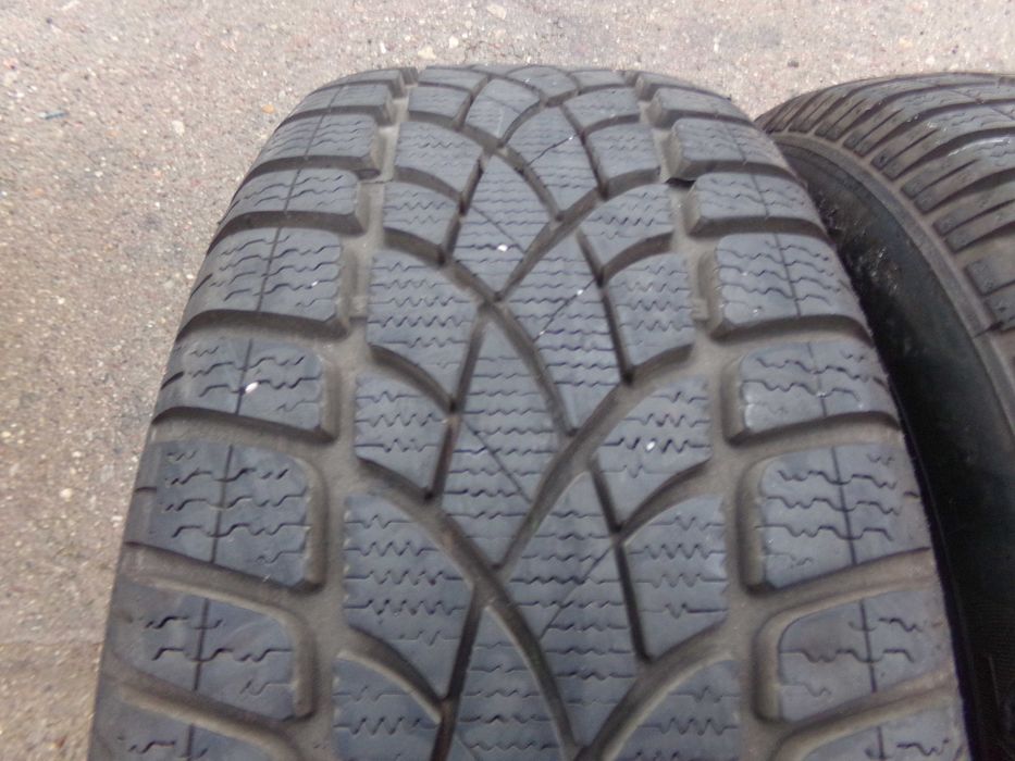 205/55/16  - 7mm -  DUNLOP   - ZIMA - - 2szt -  - -Tanio