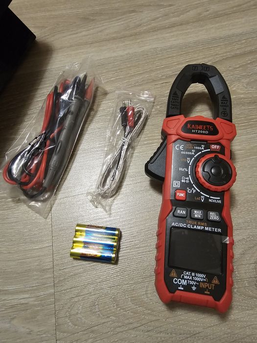 Токовые клещи KAIWEETS HT208D