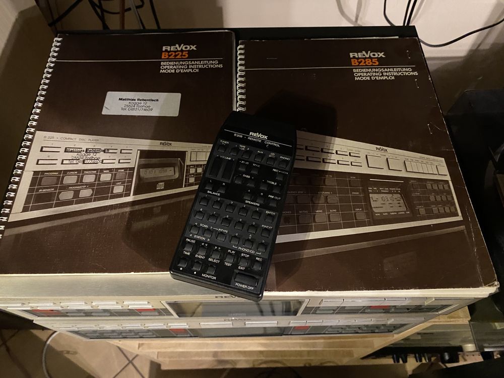 Revox b 225 b 285 cd amplituner zestaw b225 b285