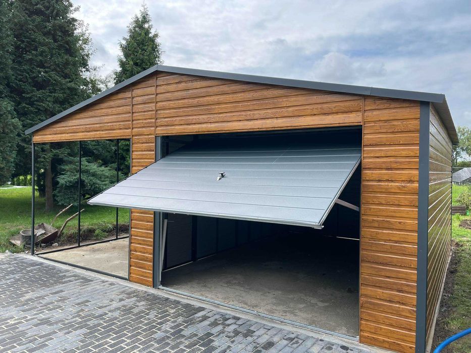 Garaż blaszany, WIATA. WZMOCNIONY PROFILAMI. Producent. Cała Polska