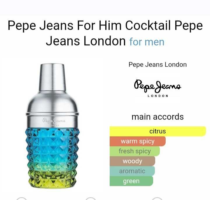 Perfumy męskie Pepe Jeans Coctail Edition for him 30ml nowe w folii