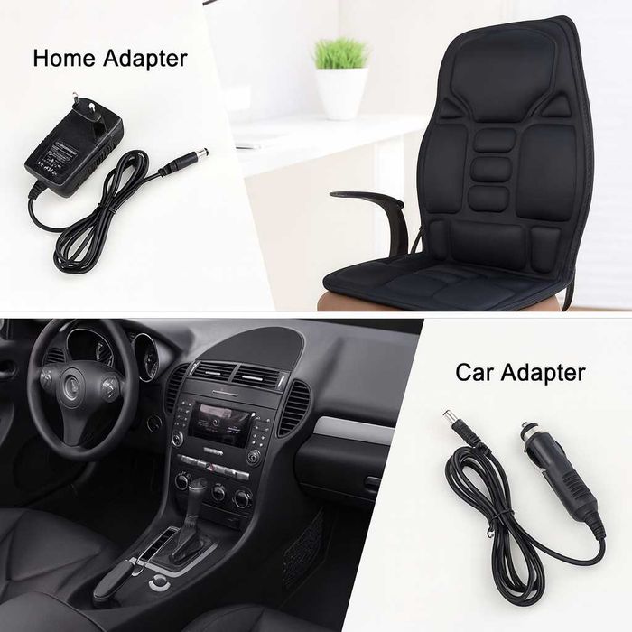 Масажна накидка на крісло з підігрівом і вібромасажем спини JB-100B