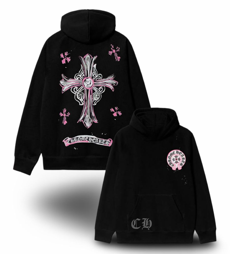 Худи Chrome Hearts Logo унисекс толстовка Хром Хартс новые модели New