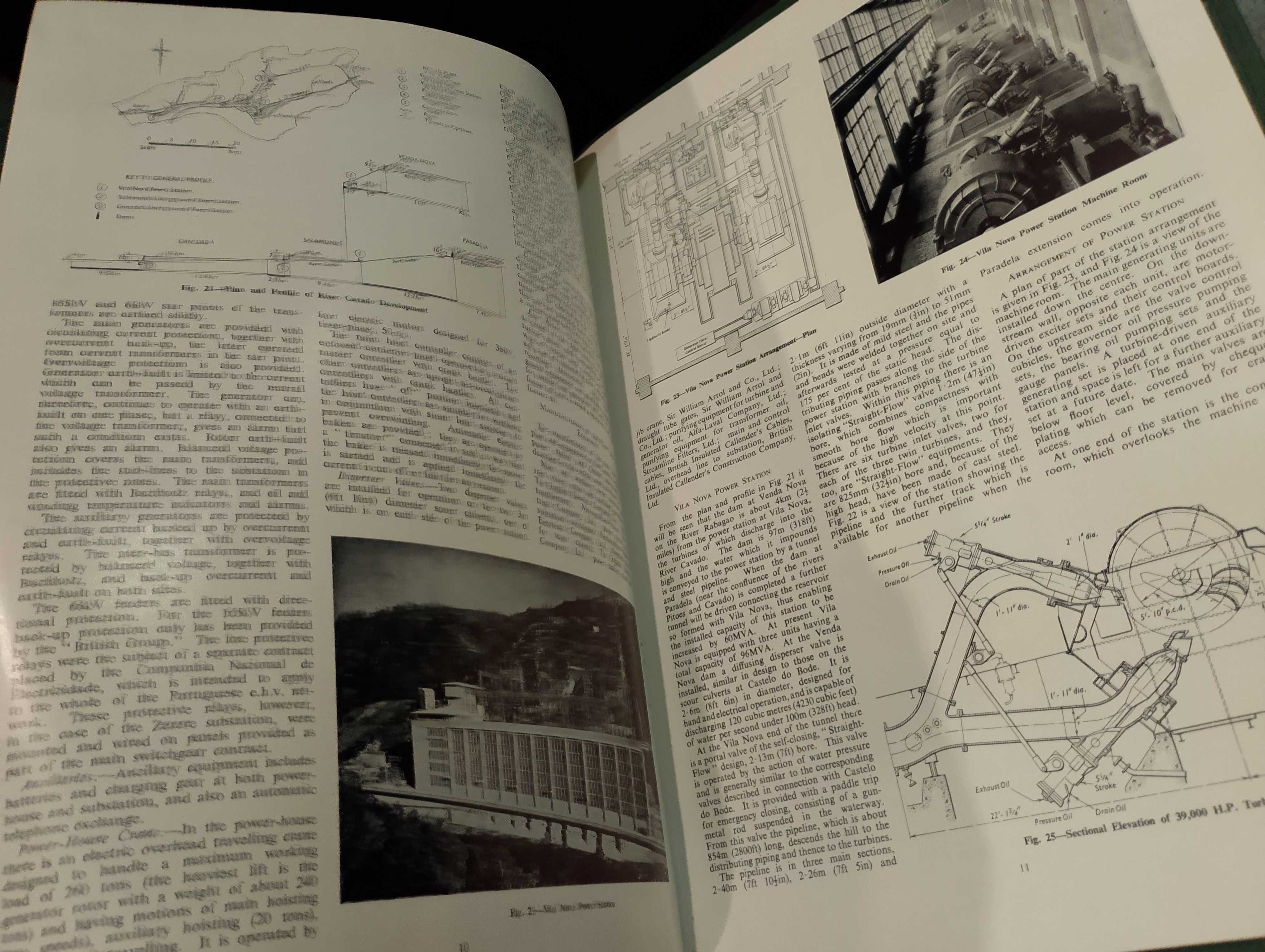 Cavado, Zêzere e Castelo de Bode "Barragens" ver descrição 1953