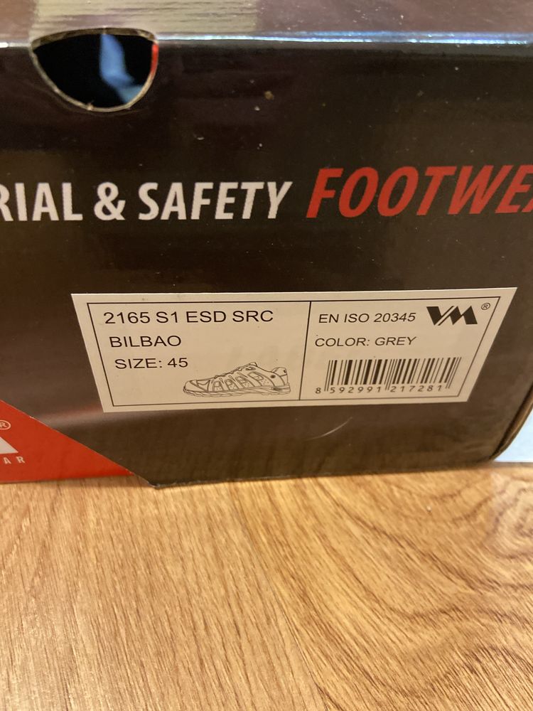 Nowe! Buty robocze 45 Bilbao S1 ESD