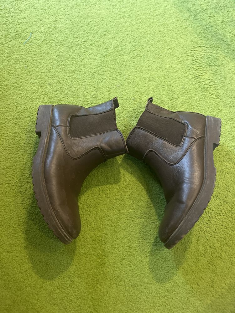 Skórzane sztyblet buty jeździeckie r. 39