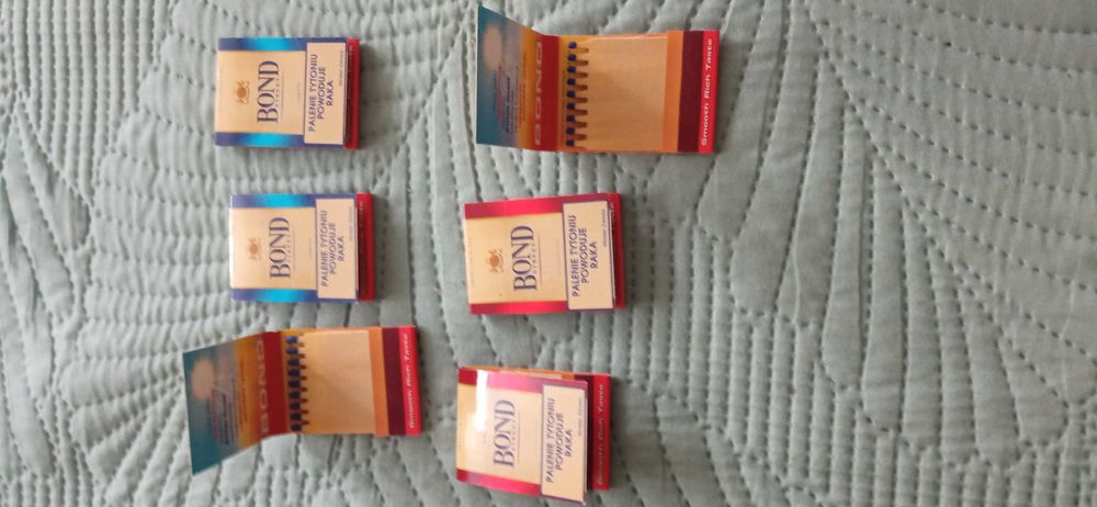 Zapałki kolekcjonerskie Bond Street PRL retro american blend lata 80